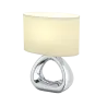 TRIO Lampe de table intérieur argent et blanc GIZEH - Pas cher