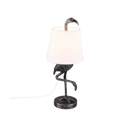 TRIO Lampe de table intérieur argent et blanc LOLA - Pas cher