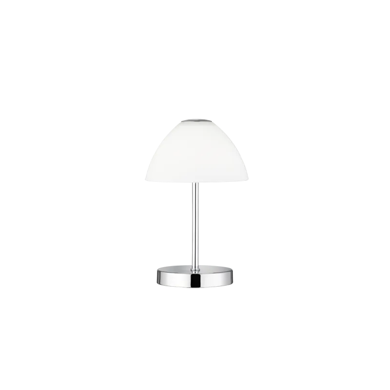 TRIO Lampe de table intérieur chrome et blanc QUEEN - Pas cher