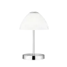 TRIO Lampe de table intérieur chrome et blanc QUEEN - Pas cher