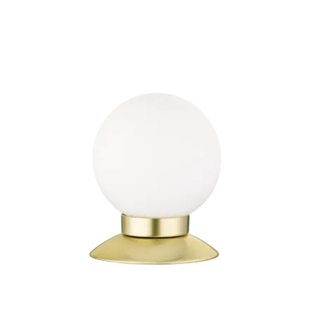 TRIO Lampe de table intérieur laiton mat et blanc PRINCESS - Pas cher