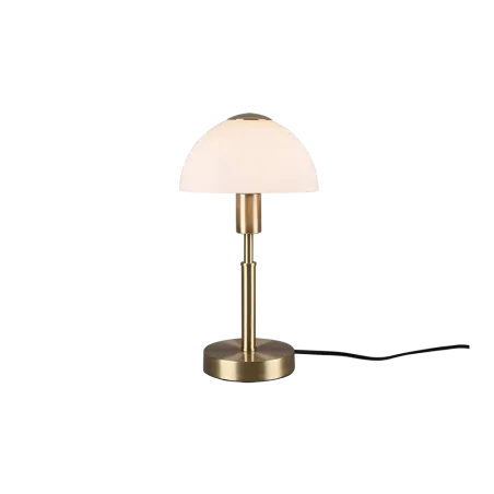 TRIO Lampe de table intérieur laiton mat et blanc DON - Pas cher