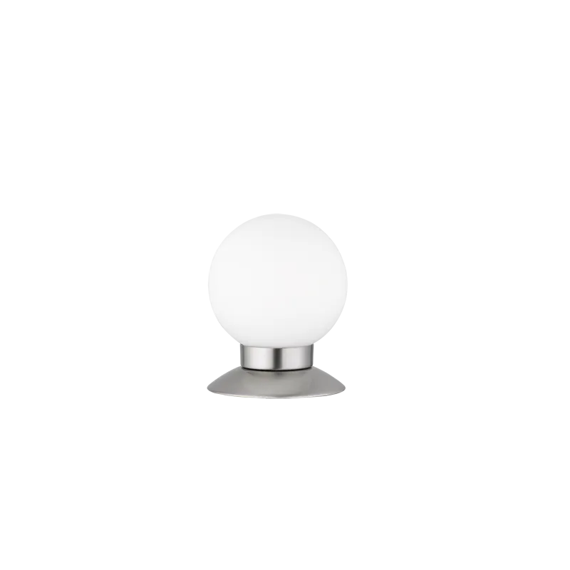 TRIO Lampe de table intérieur nickel mat et blanc PRINCESS - Pas cher