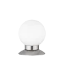TRIO Lampe de table intérieur nickel mat et blanc PRINCESS - Pas cher