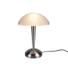 TRIO Lampe de table intérieur nickel mat et blanc PILZ - Pas cher
