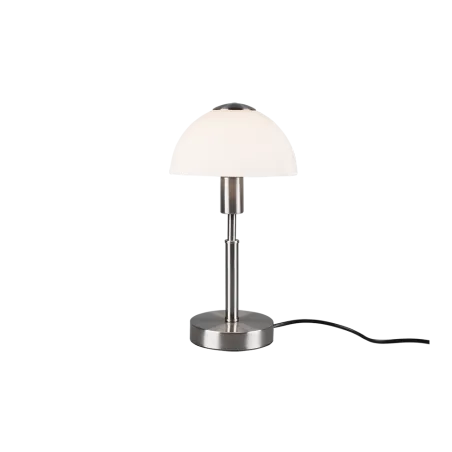 TRIO Lampe de table intérieur nickel mat et blanc DON - Pas cher