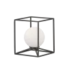TRIO Lampe de table intérieur noir mat et blanc GABBIA - Pas cher