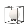 TRIO Lampe de table intérieur noir mat et blanc GABBIA - Pas cher