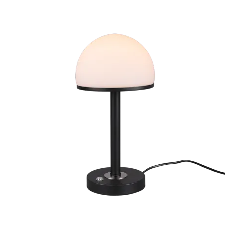 TRIO Lampe de table intérieur noir mat et blanc BERLIN - Pas cher