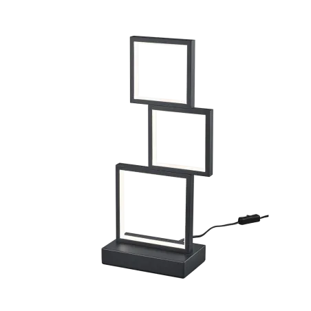 TRIO Lampe de table intérieur noir mat et blanc SORRENTO - Pas cher