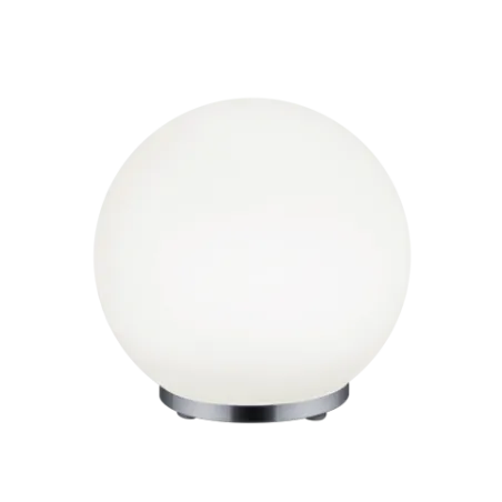 TRIO Lampe de table intérieur chrome et blanc balayé GEORGE - Pas cher