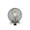 TRIO Lampe de table intérieur chrome et fumé CLOONEY - Pas cher
