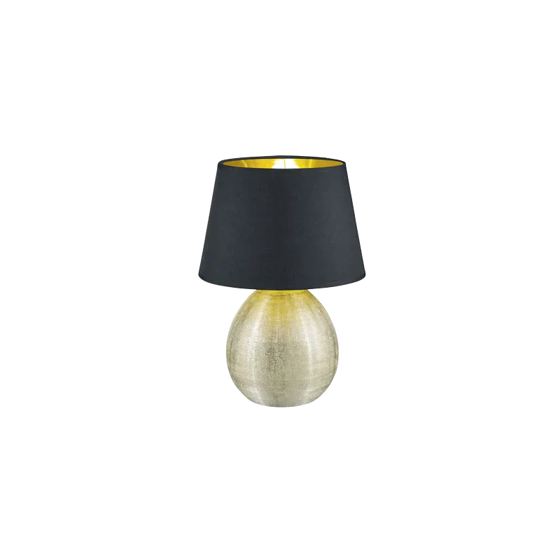 TRIO Lampe de table intérieur or et noir LUXOR - Pas cher