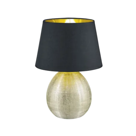 TRIO Lampe de table intérieur or et noir LUXOR - Pas cher