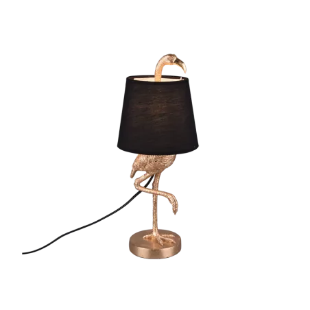 TRIO Lampe de table intérieur or et noir LOLA - Pas cher