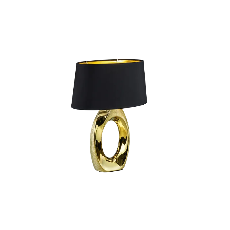 TRIO Lampe de table intérieur or et noir TABA - Pas cher
