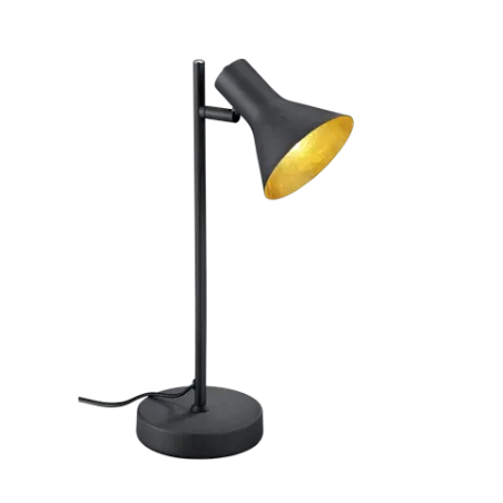 TRIO Lampe de table intérieur noir et or NINA - Pas cher