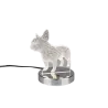 TRIO Lampe de table intérieur chrome et transparent claire DOG - Pa...