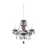 TRIO Lustre intérieur chrome et noir LÜSTER - Pas cher