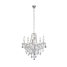 TRIO Lustre intérieur chrome et transparent claire LÜSTER - Pas cher