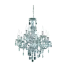 TRIO Lustre intérieur chrome et transparent claire LÜSTER - Pas cher
