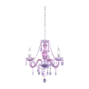 TRIO Lustre intérieur chrome et violet LÜSTER - Pas cher