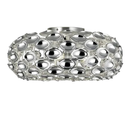 TRIO Plafonnier intérieur chrome SPOON - Pas cher