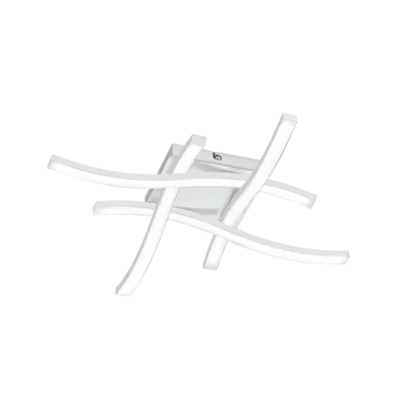 TRIO Plafonnier intérieur blanc mat et blanc ROUTE - Pas cher