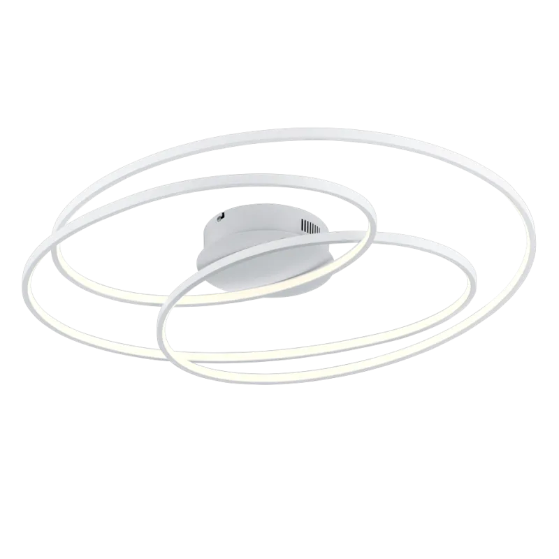 TRIO Plafonnier intérieur blanc mat et blanc GALE - Pas cher