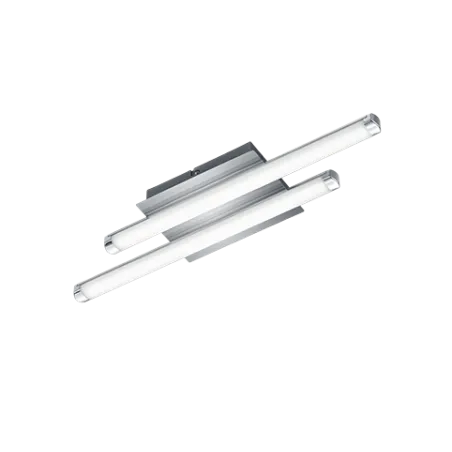 TRIO Plafonnier intérieur chrome et blanc STREET - Pas cher