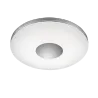 TRIO Plafonnier intérieur chrome et blanc CASTOR - Pas cher