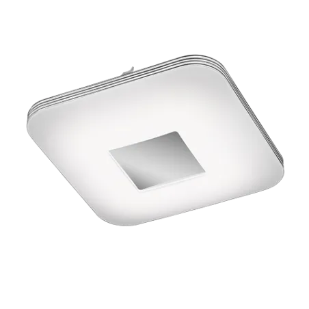 TRIO Plafonnier intérieur chrome et blanc VENUS - Pas cher