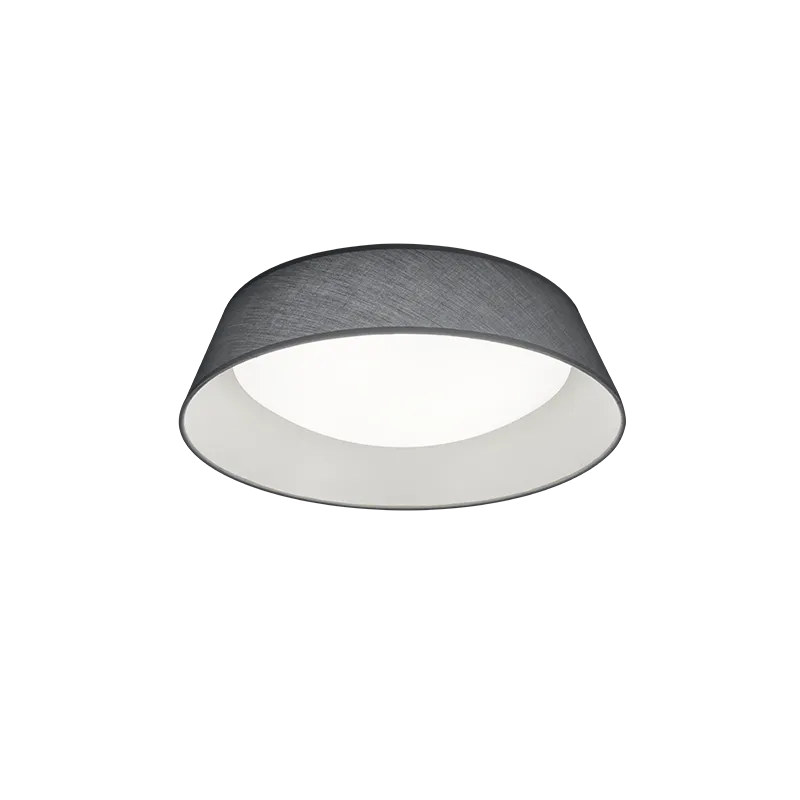 TRIO Plafonnier intérieur gris et blanc PONTS - Pas cher