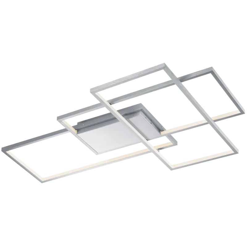 TRIO Plafonnier intérieur nickel mat et blanc THIAGO - Pas cher