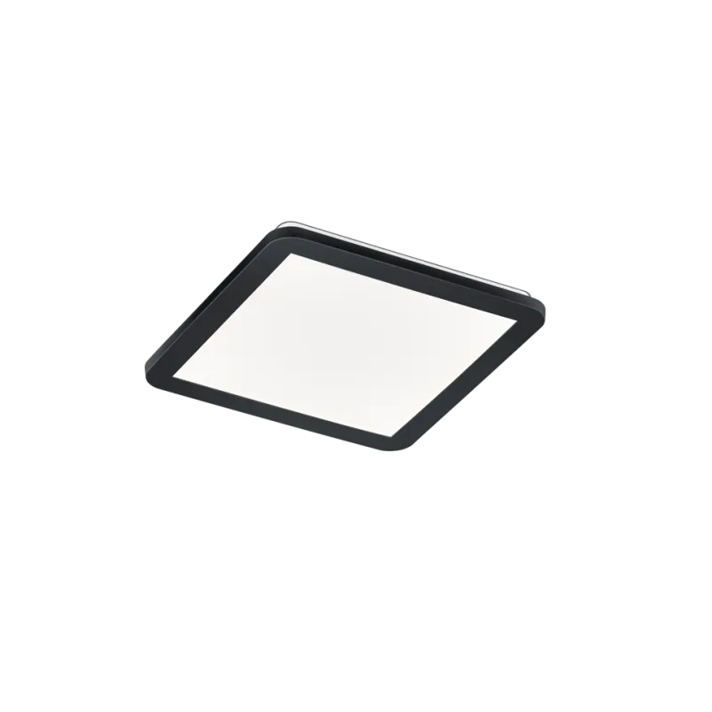 TRIO Plafonnier intérieur noir mat et blanc CAMILLUS - Pas cher