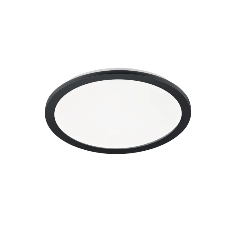 TRIO Plafonnier intérieur noir mat et blanc CAMILLUS - Pas cher