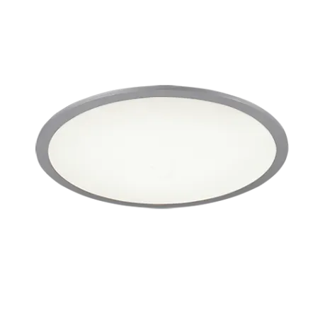 TRIO Plafonnier intérieur titane et blanc ALIMA - Pas cher
