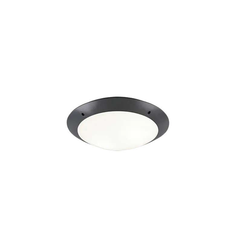 TRIO Plafonnier extérieur antracite et blanc mat CAMARO - Pas cher