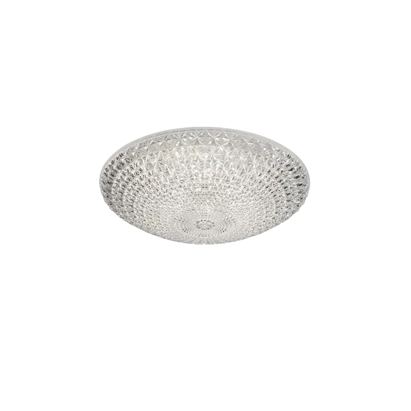 TRIO Plafonnier intérieur blanc et transparent claire KUMA - Pas cher