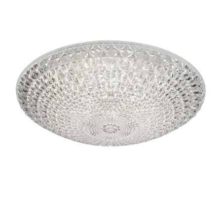 TRIO Plafonnier intérieur blanc et transparent claire KUMA - Pas cher