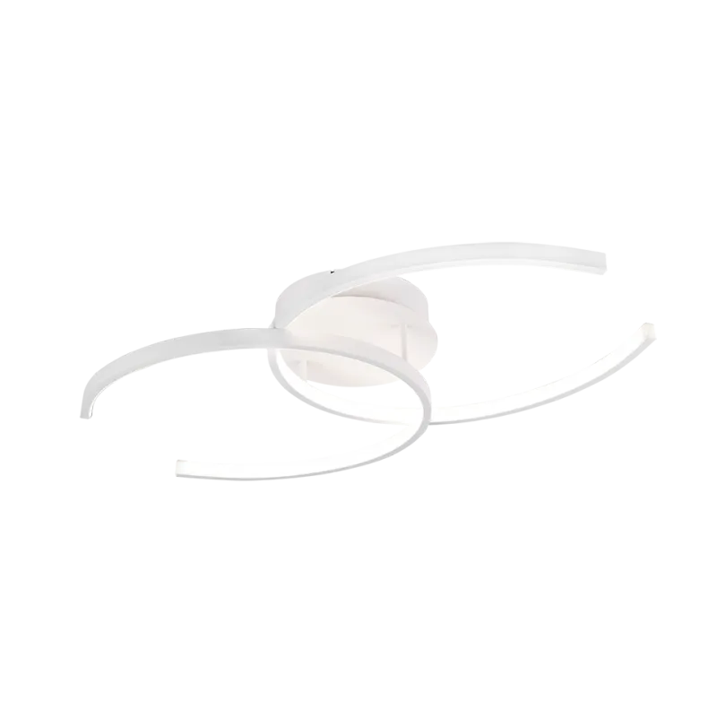 TRIO Plafonnier intérieur blanc mat COCOS - Pas cher