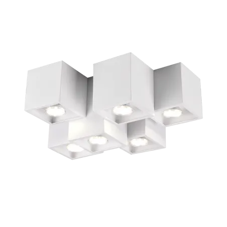 TRIO Plafonnier intérieur blanc mat FERNANDO - Pas cher
