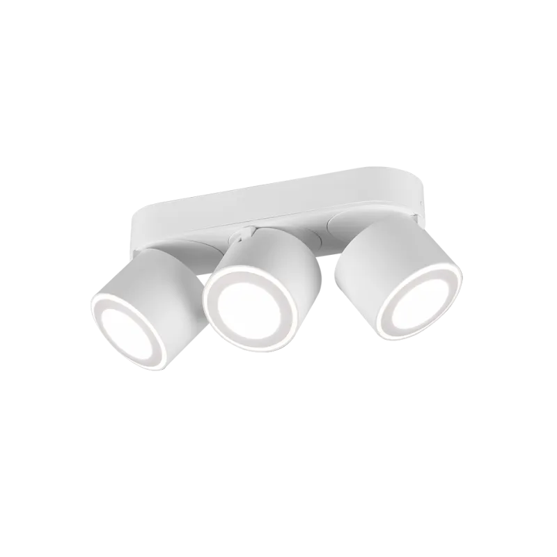 TRIO Plafonnier intérieur blanc mat TAURUS - Pas cher