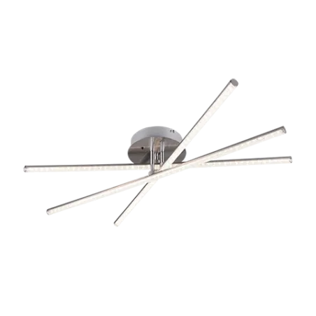 TRIO Plafonnier intérieur nickel mat STRADA - Pas cher