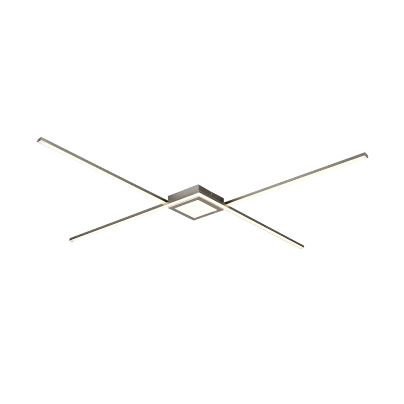 TRIO Plafonnier intérieur nickel mat OXFORD - Pas cher