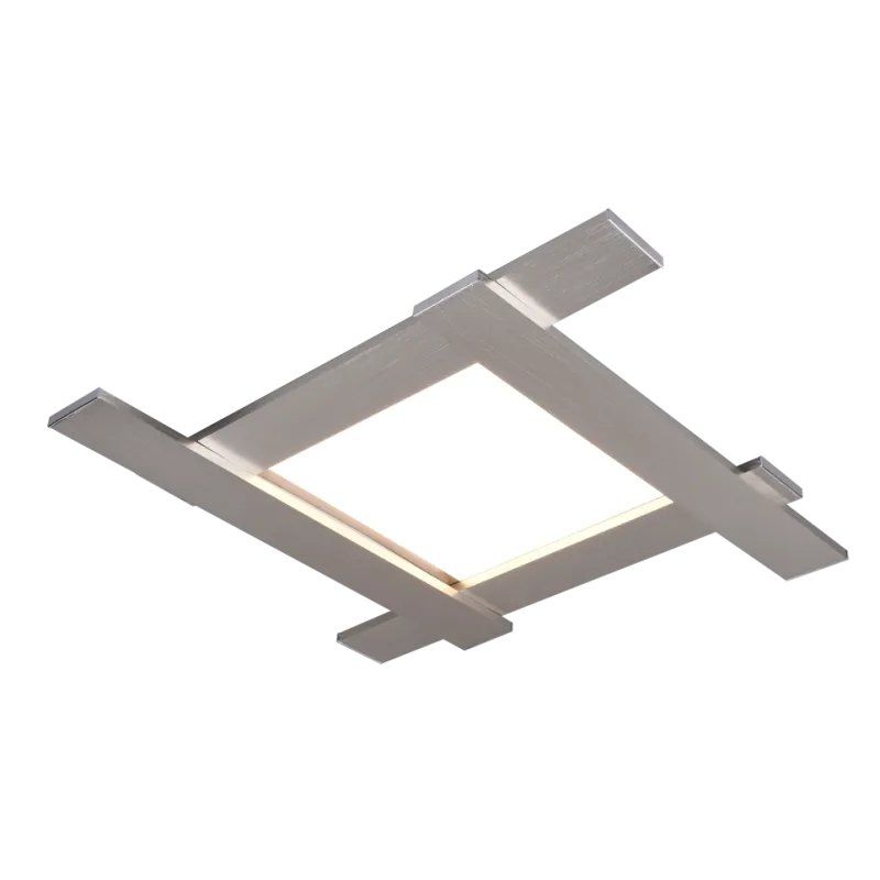 TRIO Plafonnier intérieur nickel mat BELFAST - Pas cher