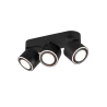 TRIO Plafonnier intérieur noir mat TAURUS - Pas cher