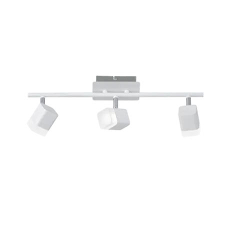 TRIO Spot intérieur blanc mat et blanc ROUBAIX - Pas cher