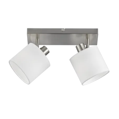 TRIO Spot intérieur nickel mat et blanc TOMMY - Pas cher
