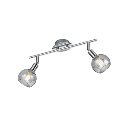 TRIO Spot intérieur chrome et fumé BREST - Pas cher